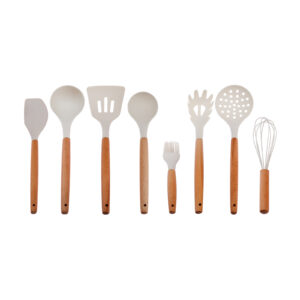 Karaca Burby 14-delige messen en keukengerei set | creme