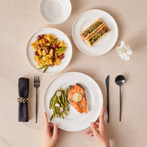 Karaca Streamline Selene 24-delige serviesset voor 6 personen | wit