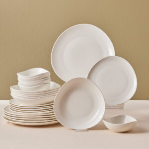 Karaca Streamline Rubicon 24-delige serviesset voor 6 personen | wit