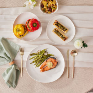 Karaca Streamline Rubicon 24-delige serviesset voor 6 personen | wit