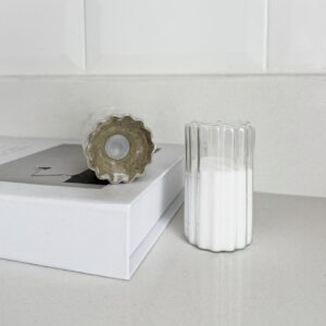 Borosilicaat glazen zout en peperstel | 2-delig