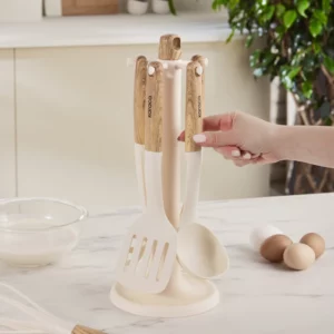 Karaca Melly 6-delige keukengerei set met standaard