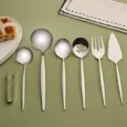 Karaca Orion 7-delige serveerbestek set | Zilver