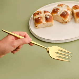 Karaca Orion 7-delige serveerbestek set | Goud