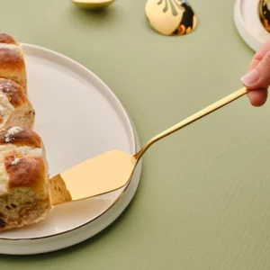 Karaca Orion 7-delige serveerbestek set | Goud