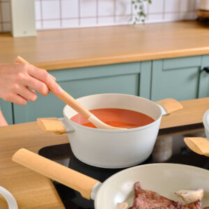 Karaca Swiss Crystal Almond 7-delige pannenset | Crème