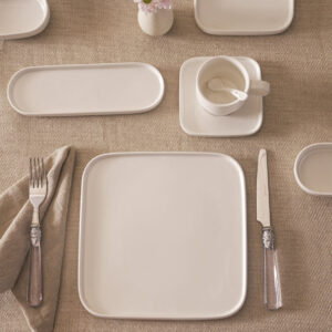 Karaca Cubique 35-delige ontbijtset voor 6 personen | Wit