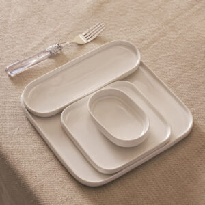 Karaca Cubique 35-delige ontbijtset voor 6 personen | Wit