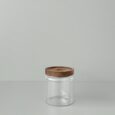 Voorraadpot met acacia deksel | Glas | 500 ml
