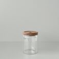 Voorraadpot met acacia deksel | Glas | 650 ml