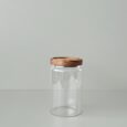 Voorraadpot met acacia deksel | Glas | 850 ml