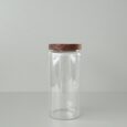 Voorraadpot met acacia deksel | Glas | 1100 ml