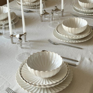 Lotus 24-delige serviesset voor 6 personen | wit