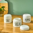 Mien kruidenpotjes porselein | 3 stuks | 400 ml