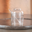 Glazen suikerpot met lepel | 180 ml