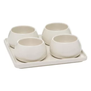 Chubby aperitief set wit | 5-delig