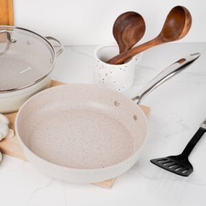 Korkmaz Granita 7-delige gegoten aluminium pannenset | beige