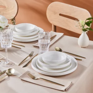Karaca Streamline New Saturn 24-delige serviesset | wit