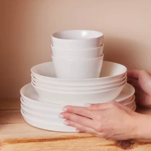 Karaca Stream Bomo 53-delige serviesset voor 12 personen | Wit