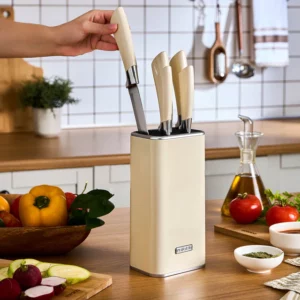 Karaca Mastersharp 6-delige messenset | Ecru