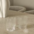 Clover Ripple glazen kort | 6 stuks | 330 ml