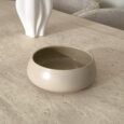 Chubby saladekom porselein | Ø 22 cm | Mat beige