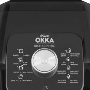 Arzum Okko Rich Spin Pro Turkse koffieapparaat | Chroom