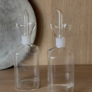 Olivetta stripe oliefles | borosilicaatglas | 255 ml