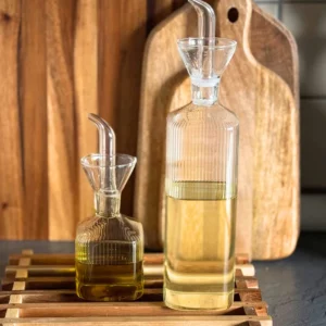 Olivetta stripe oliefles | borosilicaatglas | 170 ml