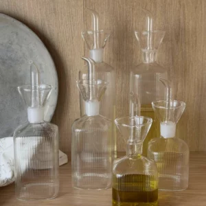 Olivetta stripe oliefles | borosilicaatglas | 170 ml