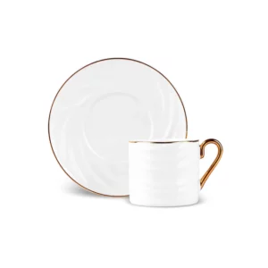 Karaca Ivory 12-delige porseleinen espressokopjes set | 90 ml