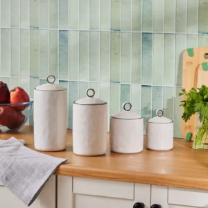 Karaca Lina porseleinen kruidenpotten | set van 4 stuks