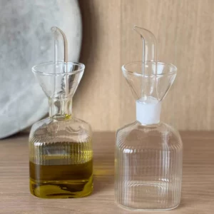 Olivetta stripe oliefles | borosilicaatglas | 170 ml