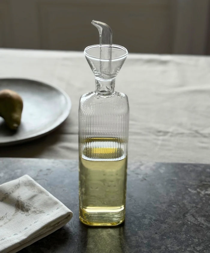 Olivetta stripe oliefles | borosilicaatglas | 465 ml