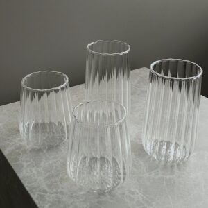 Luana stripe drinkglazen | 2 stuks | 450 ml