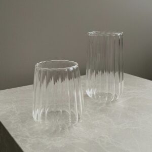 Luana stripe drinkglazen | 2 stuks | 450 ml