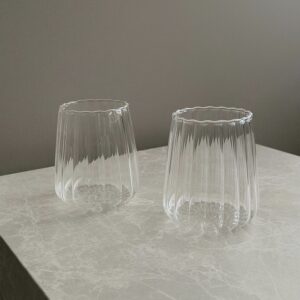 Luana stripe drinkglazen | 2 stuks | 450 ml