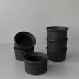Ramekin schalen | 6 stuks | souffle schalen | zwart