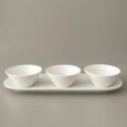 Sara aperitief set | wit | 4-delig