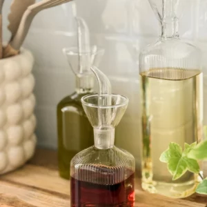 Olivetta stripe oliefles | borosilicaatglas | 170 ml