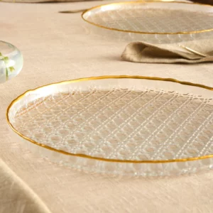 Karaca Rattan 7-delige gebaksset | Goud