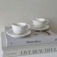 Piraye espressokopjes set voor 6 personen | Wit |  75 ml