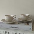 Piraye espressokopjes set voor 6 personen | Beige | 75 ml