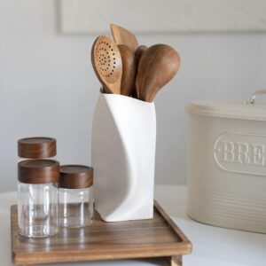 Acacia houten serveerplank op voet | 26x26 cm 