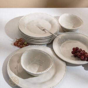 Piraye 24-delige serviesset voor 6 personen | Beige