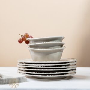 Piraye 24-delige serviesset voor 6 personen | Beige