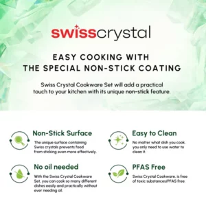 Karaca Swiss Crystal Kookpan met Deksel | 24 cm | Crème