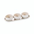 Bricard Colmar aperitief set | wit-taupe | 4-delig