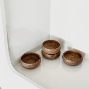 Acacia houten snackschaal | 1 stuk | 10 cm