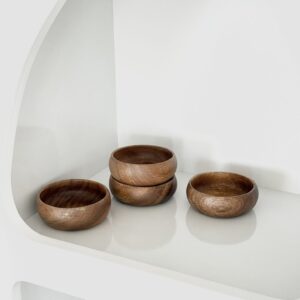 Acacia houten snackschaal | 1 stuk | 10 cm